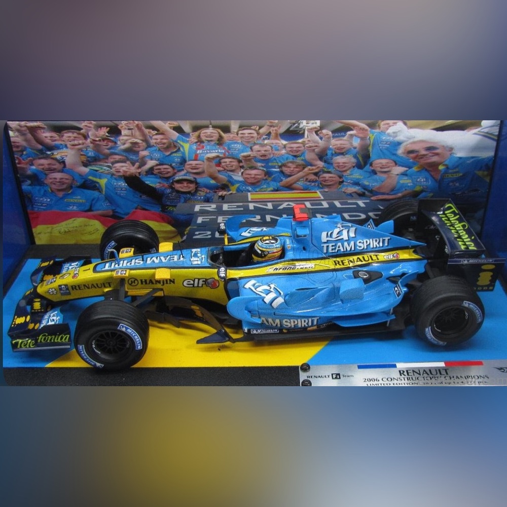 💙 Plastic Replica Toy Car - F1 R26 N 1 FERNANDO ALONSO 2006 WORLD CHAMPION